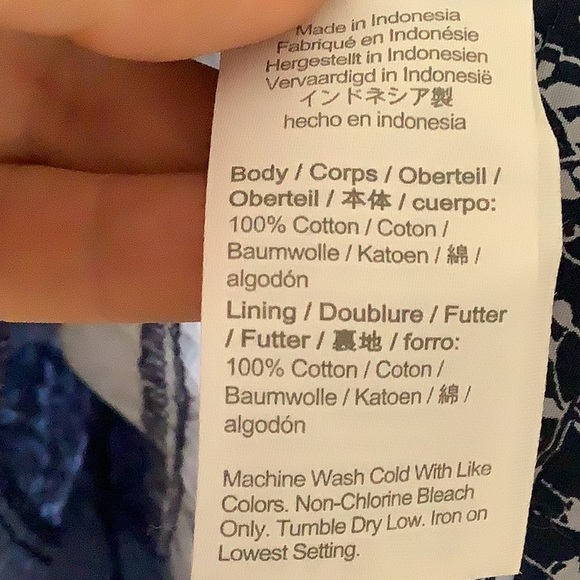 Poplin-Pop Sleeve Tiered Dress in Paisley Garden 💙💙💙by Madewell - Picture 11 of 13